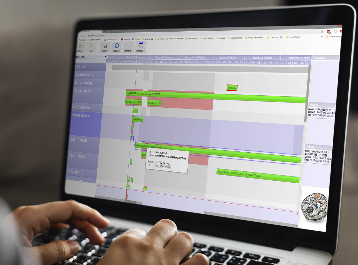 Logiciel MES pour maitriser les temps de production